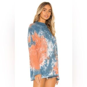 We the Free Be Free Tie Dye Long Sleeve - Blue/Orange